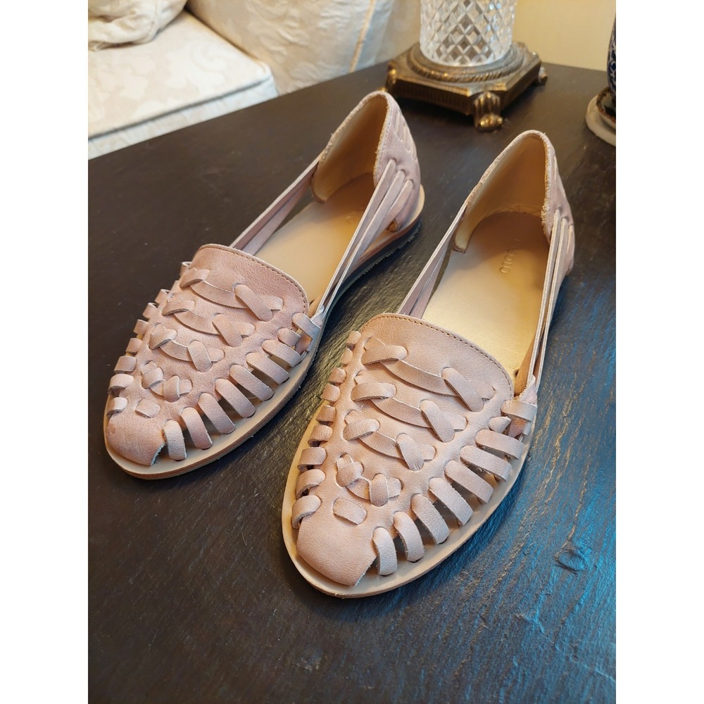 Nisolo Wmns Desert Rose Leather Huarache Strappy Flat Sandal Size 7.5M NEW! $138 - Picture 2 of 12